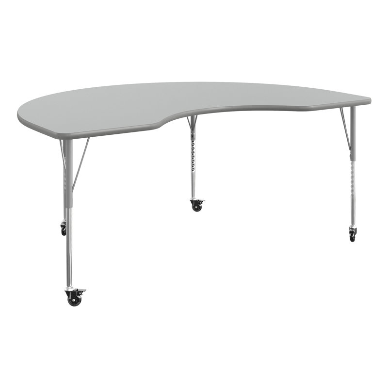 Table d'activité à hauteur ajustable Goddard, P 48 po x l 72 po x H 22,25 po à 30,25 po, Rouge