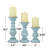 Mango Wood Turned Style Pillar Candle Holders-2146331577