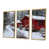 Toile avec cadre flottant or