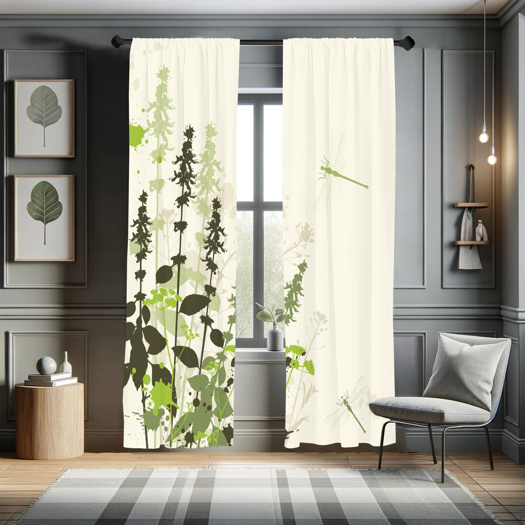 Tile Dragonfly Quilted Curtains NCU0HNH613