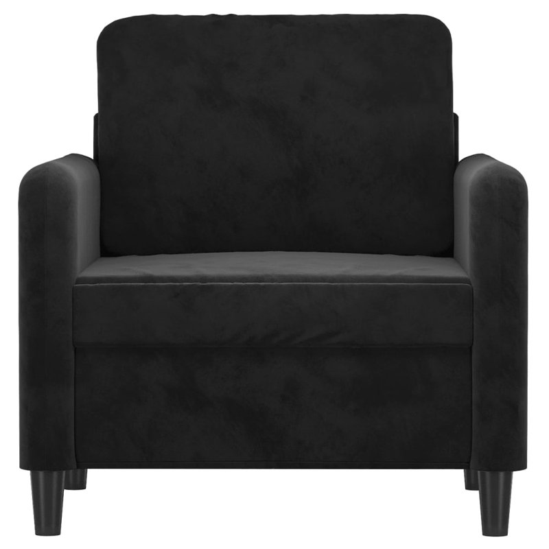 Canapé rembourré 30,7 po Anirduh, 100 % polyester noir