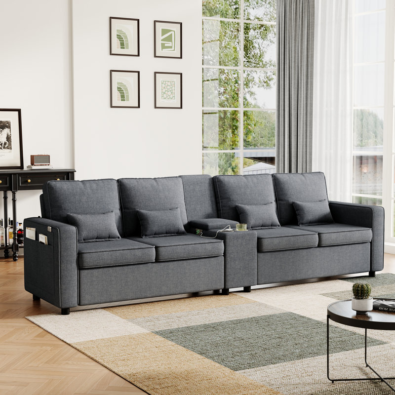 4 Seater Sofa, Grey