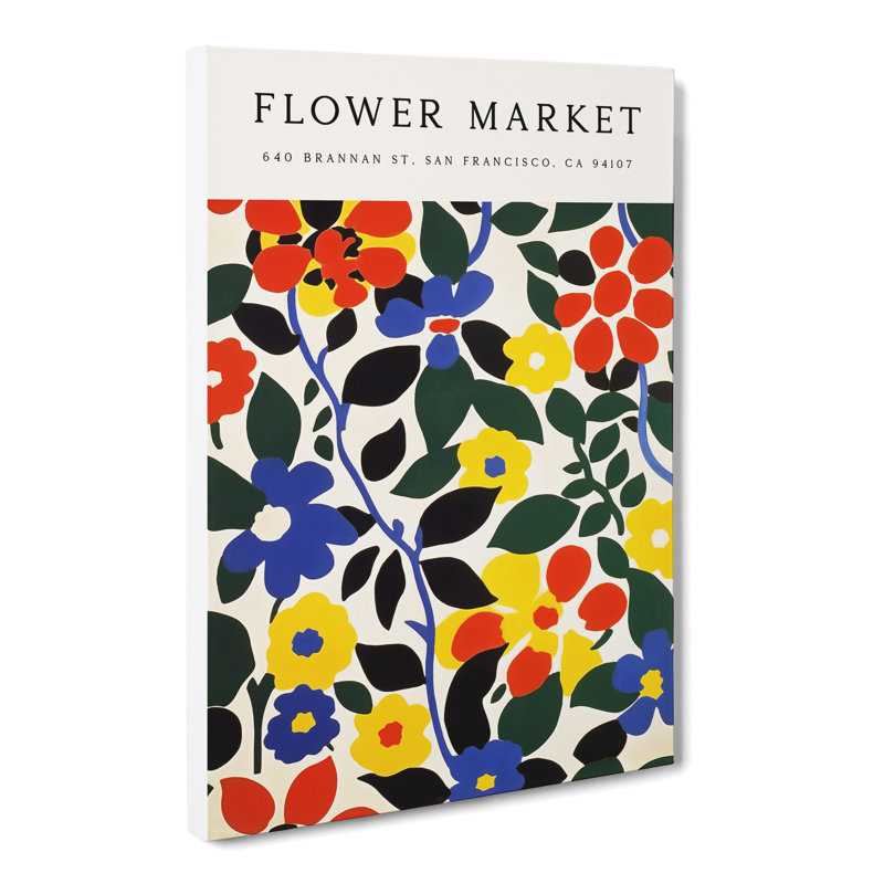 XMKTMKT-539 San Francisco Flower Market Exhibition No.3 - Wrapped Canvas Print, 50cm H x 35cm W x 3cm D