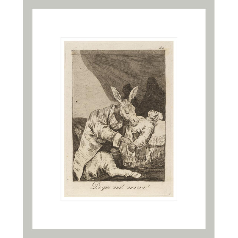 De que mal morira? ((What quel va-t-il mourrir?) Par Francisco de Goya - Impression sur toile, H 16,75 po x l 13,45 po