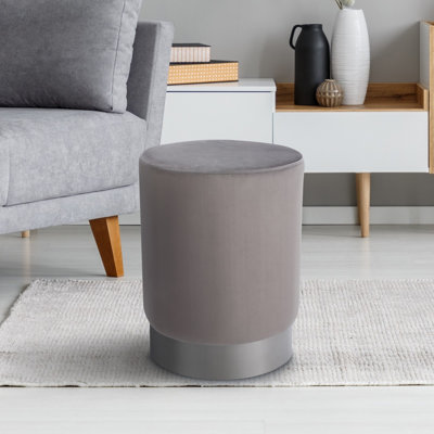 Velvet Ottoman
