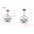 6 - Light Dimmable Globe Chandelier