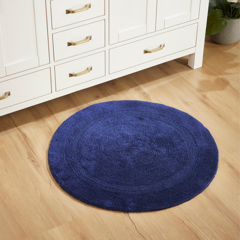 Tapis de salle de bain 30 po Deidre Lux, Marine