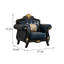 Chaise en cuir de style européen