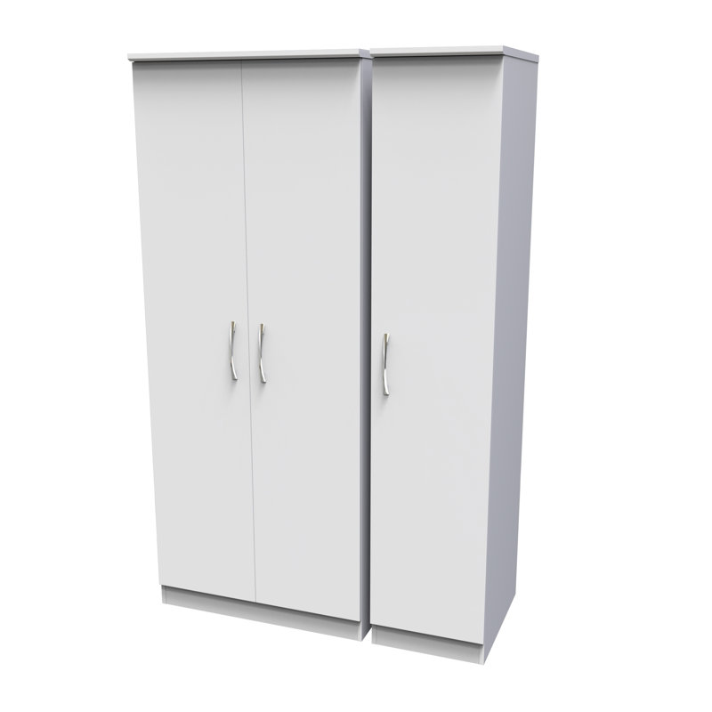 Dekyn Manufactured Wood Wardrobe, White Matt