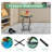 Jausma Glass Top End Table