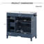 Meuble-lavabo élégant 36 "avec lavabo en céramique-1615308234