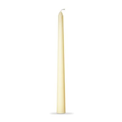 Unscented Taper Candle with Tin Holder