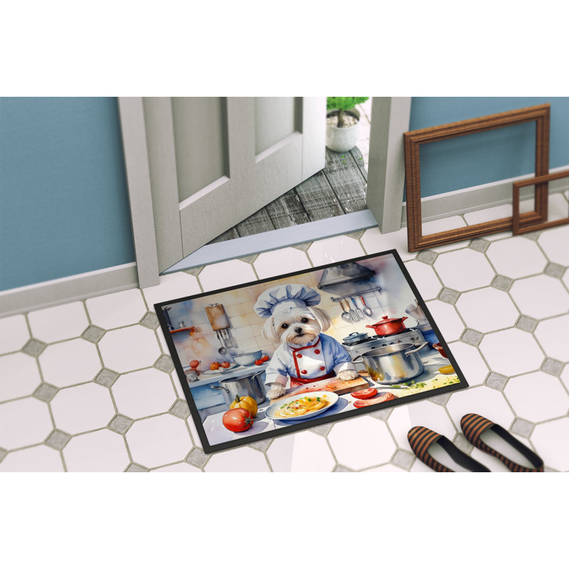 Edvardo Non-Slip Indoor Only, Outdoor Doormat, 24" W x 36" L