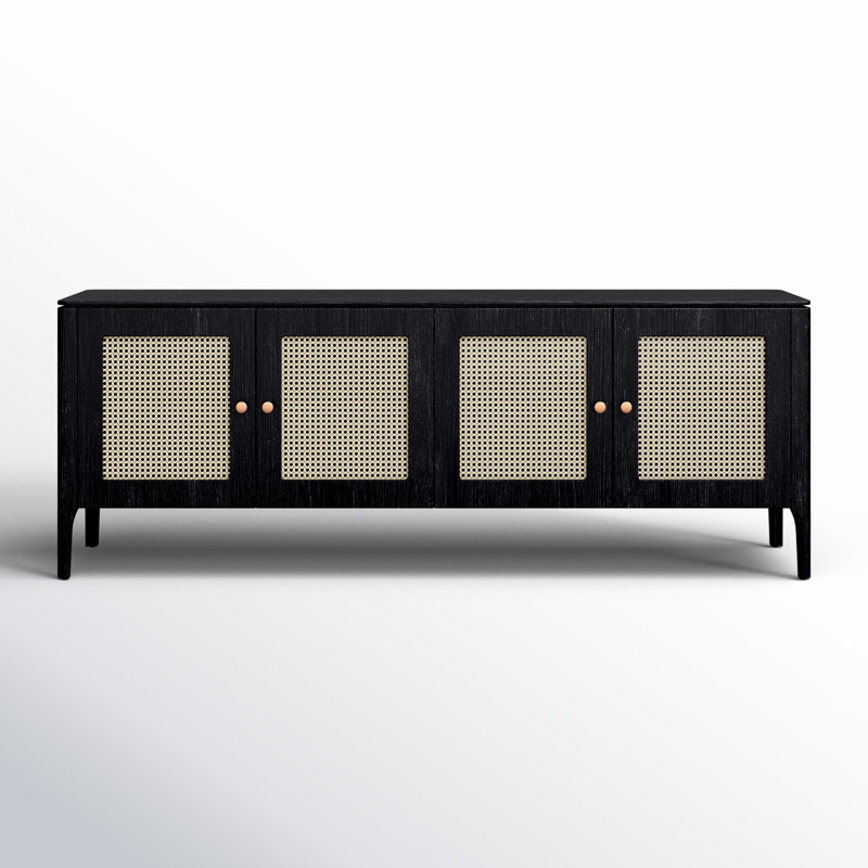 Modern Brazilian 78.5'' W Sideboard, Ebano/Natural