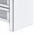 15.7''W Silver Rectangle Mirrored End Table With Wireless&USB Charging And LED Lights