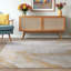 Deran Swirl Yellow/Silver/Cream Area Rug-1915562426