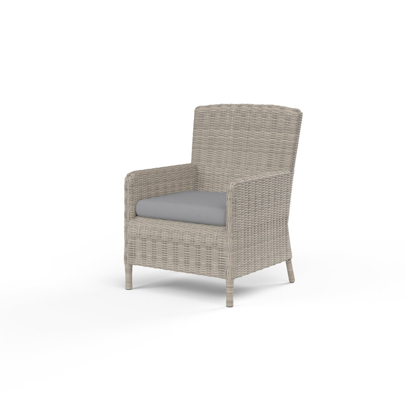 Fauteuil de patio avec coussin Manhattan, Toile granit Sunbrella®