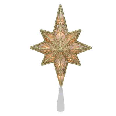 Décoration pour sommet de sapin de Noël en forme d'étoile de Bethléem 10 po