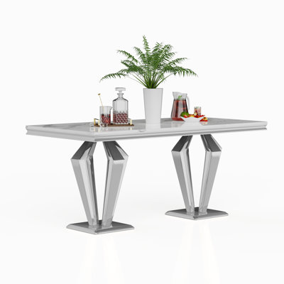 Table de salle à manger L 70,08 po x l 35,04 po Leeanna