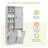 Bathroom Storage Cabinet With Doors And Drawers, Tilt-Out Laundry Hamper, Multiple Storage Space, Freestanding Style, Open Shelve, Adjustable Shelf, Gray-439931250