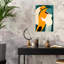 Warm Bear Hug Abstract Minimalist Modern Bear Dog Animal Wall Art Print 1 Piece Wrapped Canvas Wall Art-1596309123