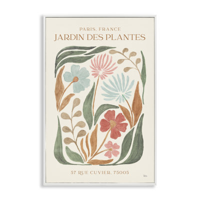 French Exhibition Florals Black Framed Giclee Art by Veronique Charron
