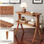 Table d'appoint industrielle de luxe 25,2 po avec structure en métal robuste, mobilier haut de gamme haut de gamme