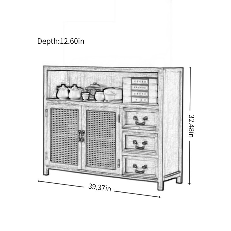 Simple and Retro Display Cabinet