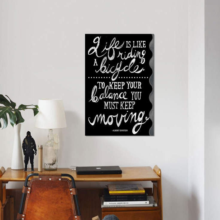 Art textuel sur toile, H 12 po x l 8 po x P 0,75 po, Pas de tapis, Toile tendue