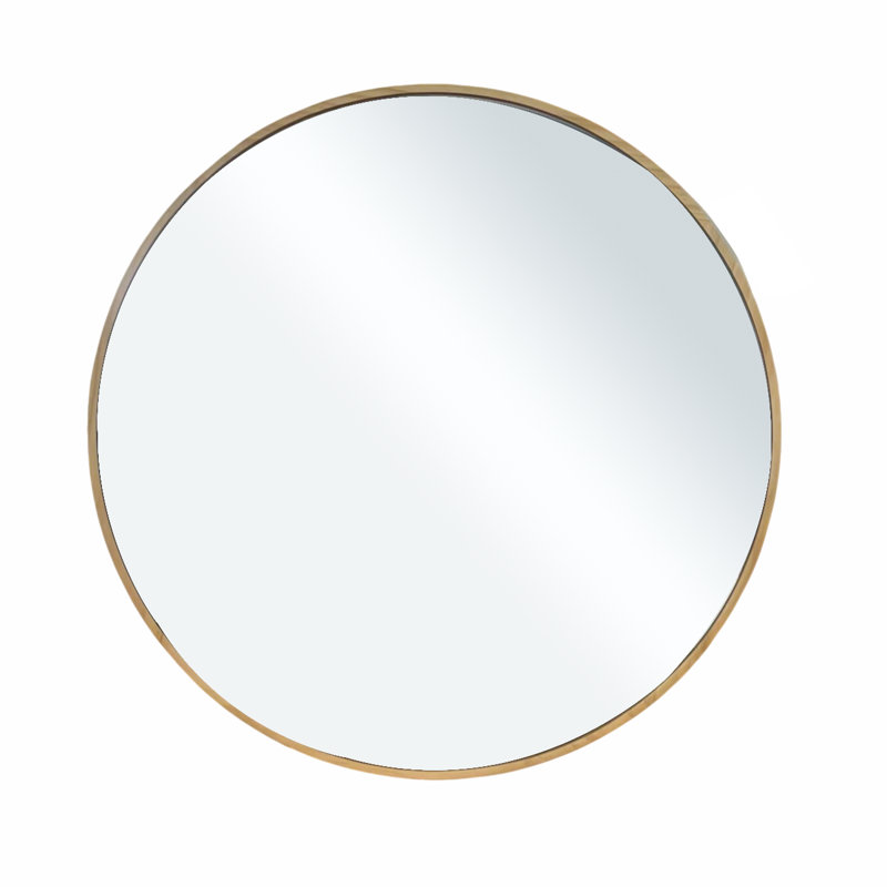Miroir circulaire en bois 24 pouces
