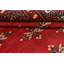 Tapis oriental rouge en laine noué à la main 5 pi 11 po x 9 pi Bokhara