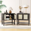 Rattan 2-Door End Table-123043765
