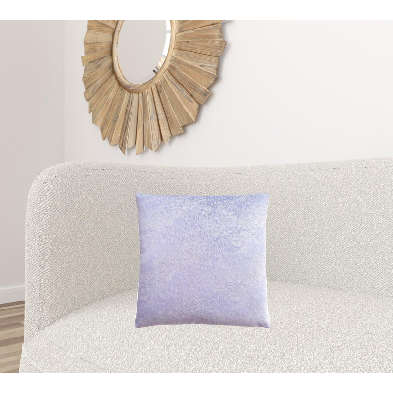 Abstract Pillow Insert, Purple Floral 1