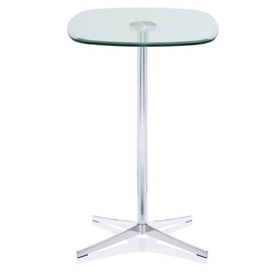 Axium Table Solid Wood Top Metal Base Dining Table