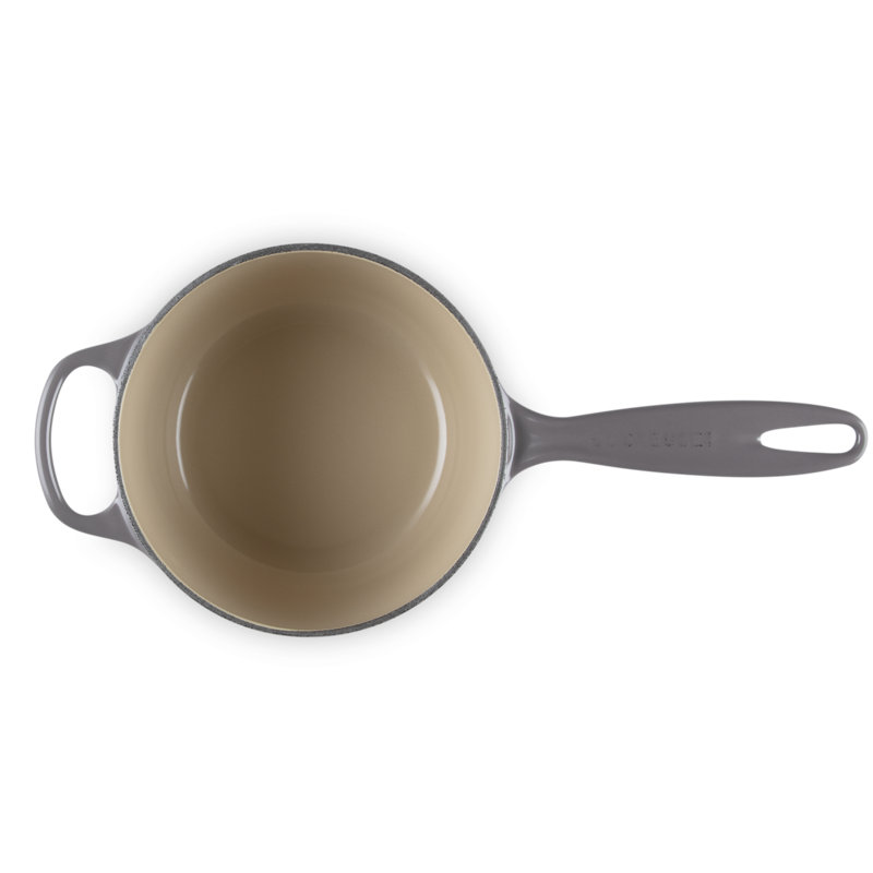 Le Creuset Enameled Cast Iron Saucepan with Lid, 2.25 qt., Oyster