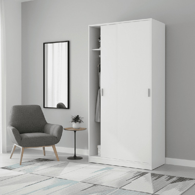 100cm Closet System, White