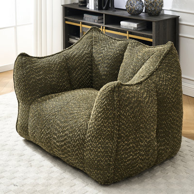 Fauteuil à billes en mousse très résistante - chenille pour adultes dans le salon, la chambre à coucher, la détente, la lecture, les jeux, le fauteuil de télévision avec le temps de confort idéal pour les adultes