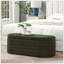 Banc de rangement moderne avec repose-pieds ovale-129506371