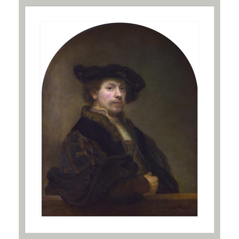 Autoportrait à l'âge de 34 ans par Rembrandt van Rijn - Estampe numérique encadrée, H 39,78 po x l 33,5 po