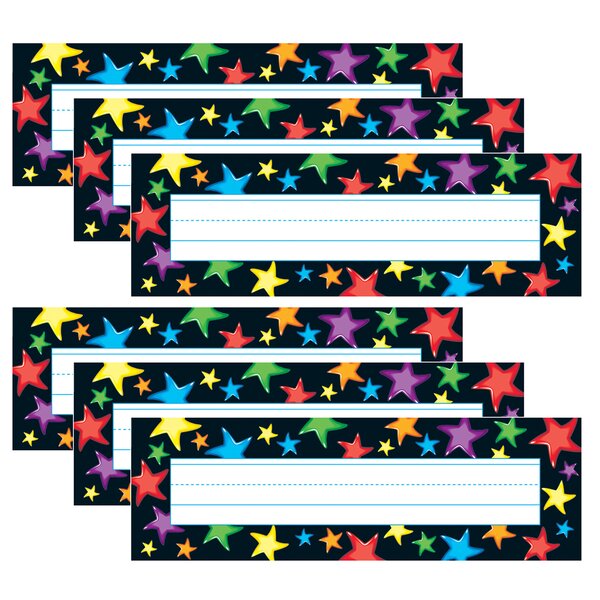 Trend Enterprises Trend Gel Stars Desk Toppers Name Plates 