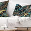 Coussin lombaire à motif floral fractal