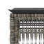  Ensemble de 3 chaises longues en rotin PE standard gris-2056386487-2056386441