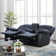 Emryn 71.7'' Wide Modern and Overstuffed Breathable Vegan Leather Manual Reclining Loveseat Sofa with Cup Holder and Storage