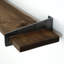 Tablette en bois massif avec rebord