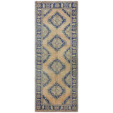 Vintage Turkish Konya Wool On Wool 4Ft9inx12ft4in Blush