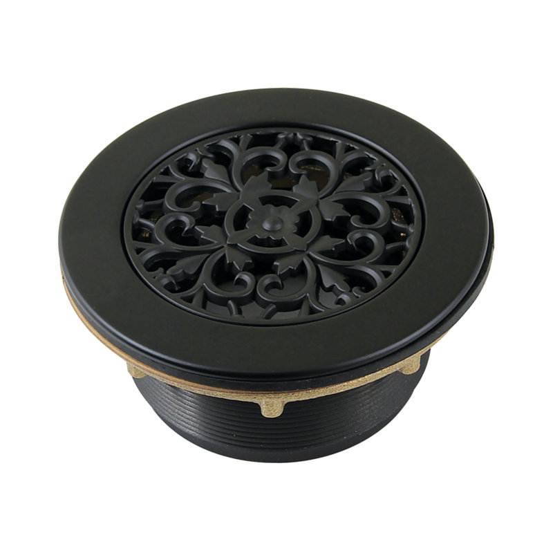Drain de douche à grille, Noir mat