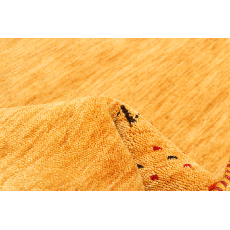 Kashkuli Gabbeh Gold Rug 4'11" x 8'2"