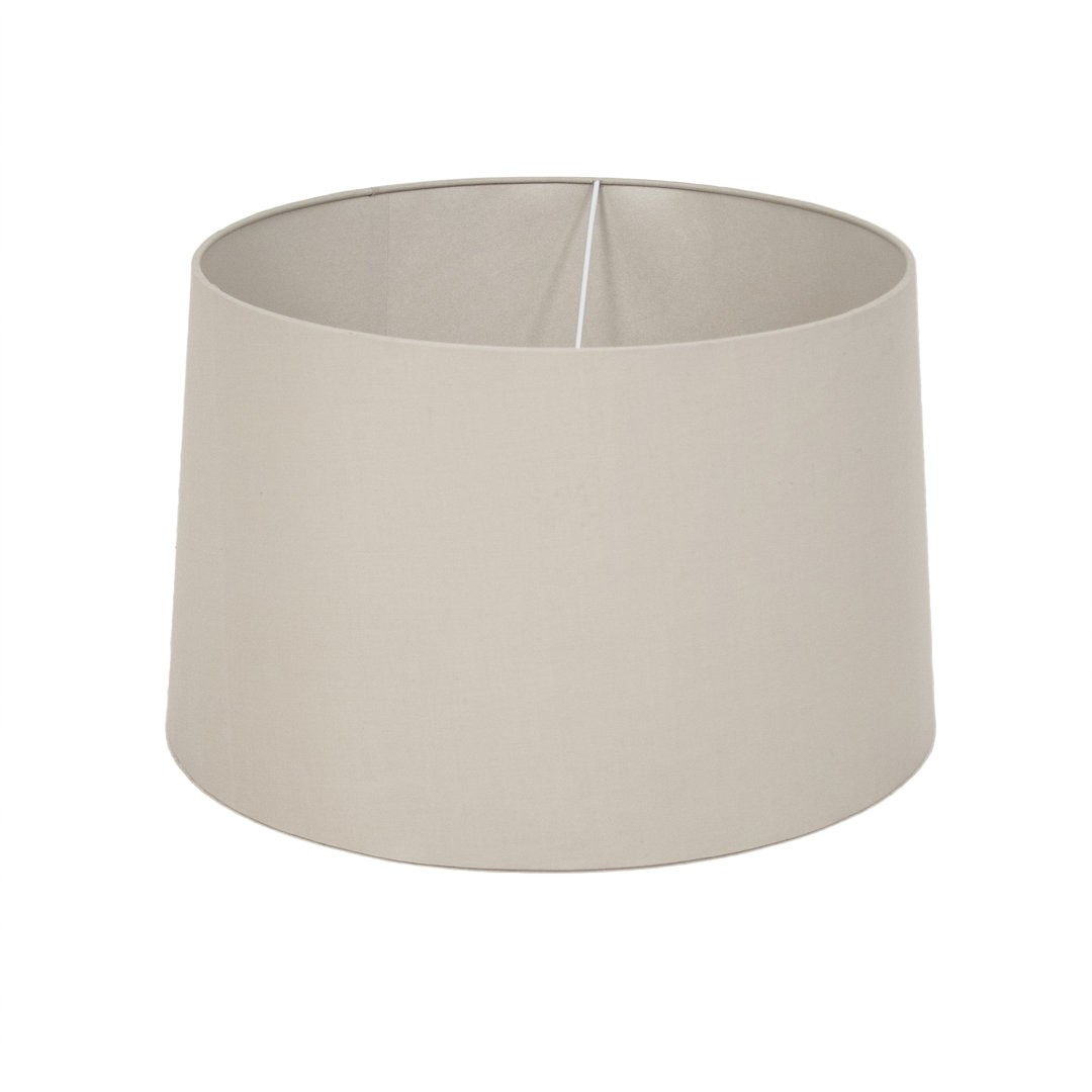 30cm H Linen Drum Lamp Shade ( Screw On ) in Gray