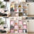 Fabric Storage Cube Organizer Bins 6-Pack Pink-654073085