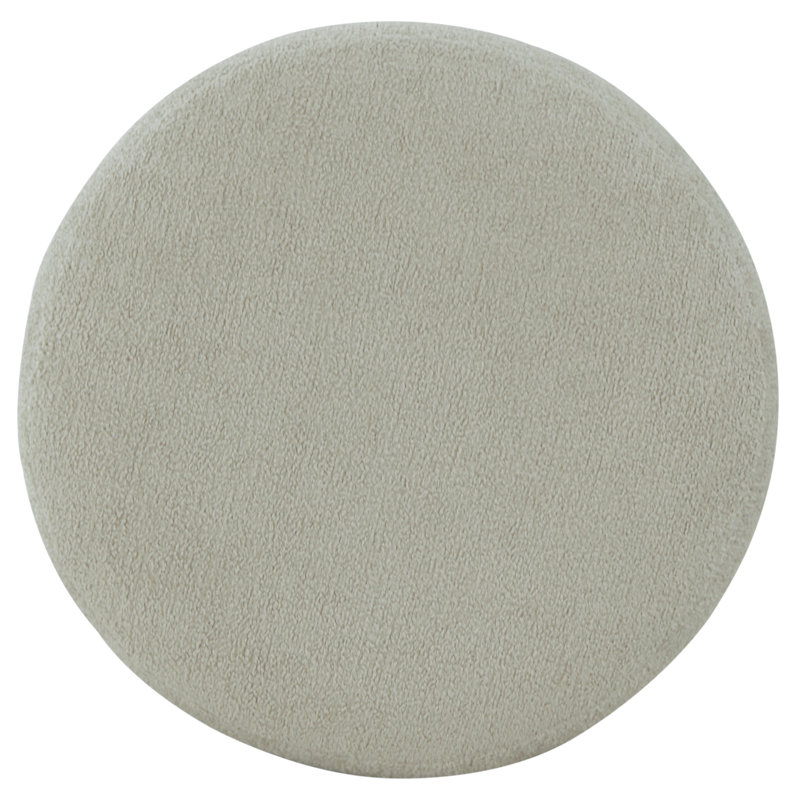 Nikolas Round Boucle Ottoman, Taupe